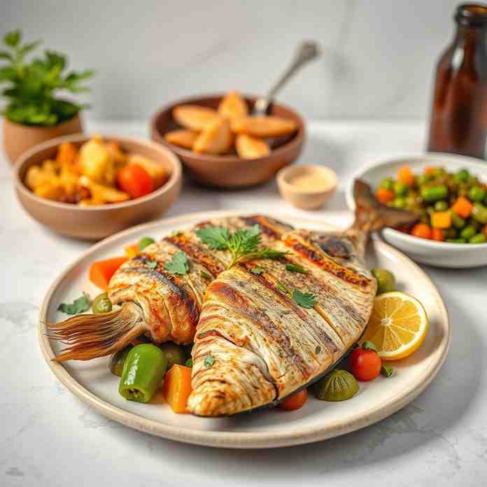 Healthy Gluten-Free Grilled Fish Dinner
